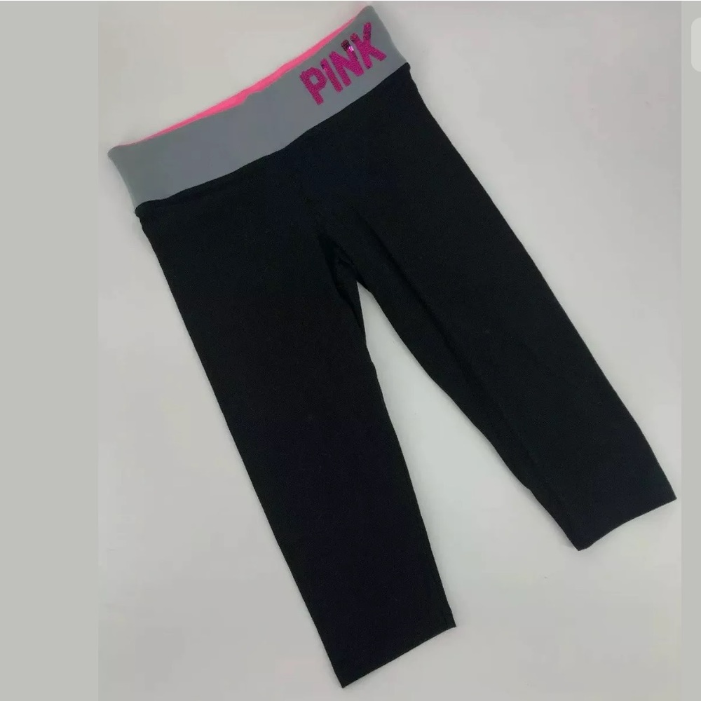 Victoria's Secret Pink Yoga Pants Black Sz S